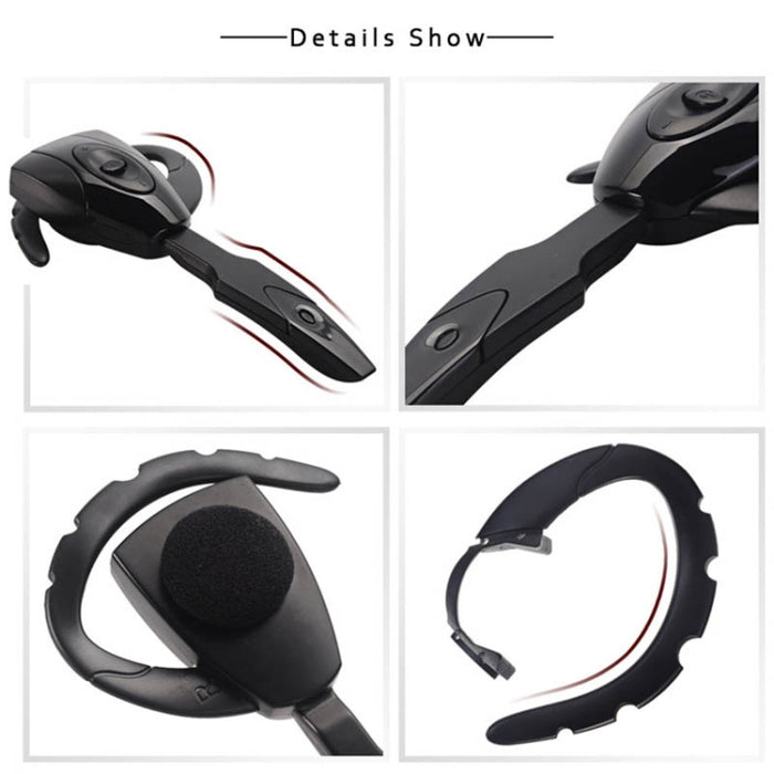 PS3 Bluetooth 5.0 Scorpion Oreja colgante unilateral Auricular Bluetooth Auricular con agujero negro