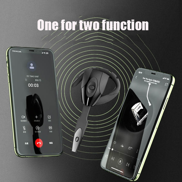 PS3 Bluetooth 5.0 Scorpion Oreja colgante unilateral Auricular Bluetooth Auricular con agujero negro