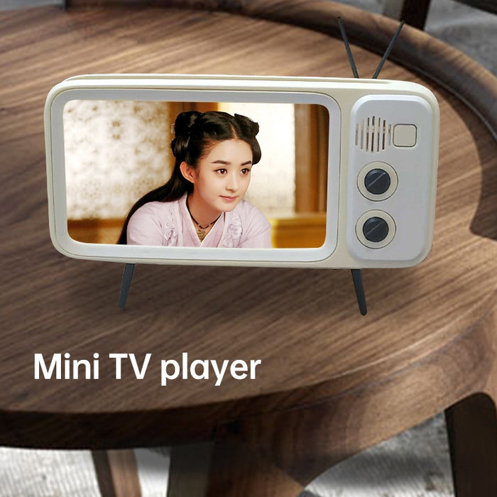 Soporte de teléfono Retro Lazy Live TV de escritorio para teléfono móvil con pantalla de 4,7 ~ 6,2 pulgadas