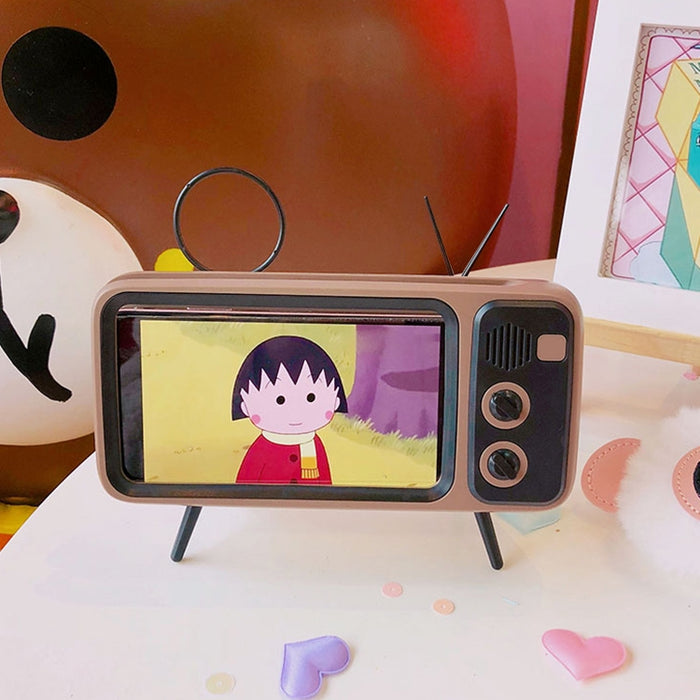 Soporte de teléfono Retro Lazy Live TV de escritorio para teléfono móvil con pantalla de 4,7 ~ 6,2 pulgadas