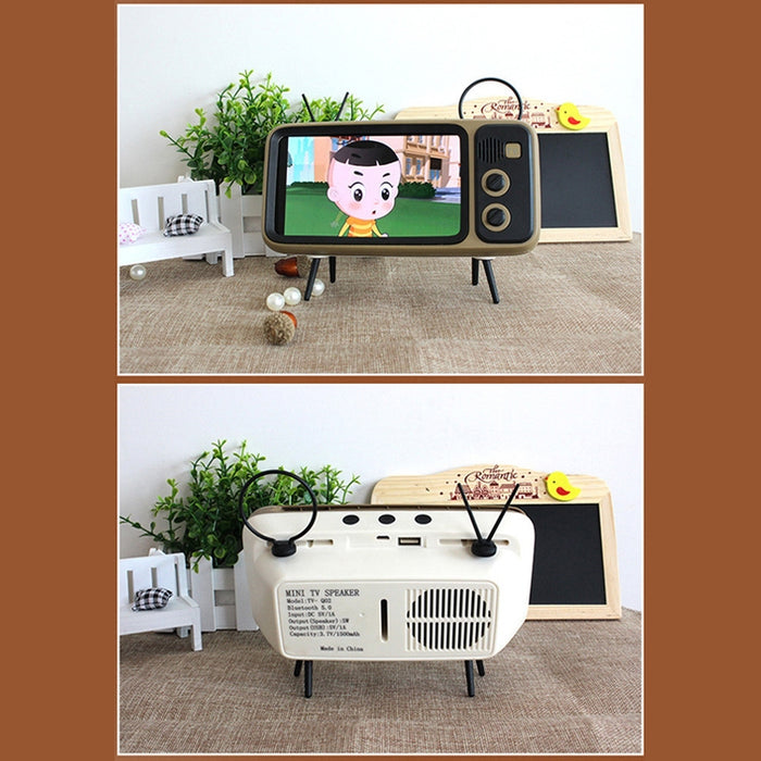 Soporte de teléfono Retro Lazy Live TV de escritorio para teléfono móvil con pantalla de 4,7 ~ 6,2 pulgadas