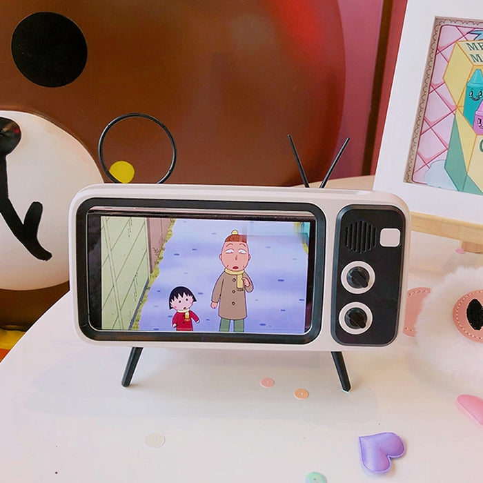 Soporte de teléfono Retro Lazy Live TV de escritorio para teléfono móvil con pantalla de 4,7 ~ 6,2 pulgadas