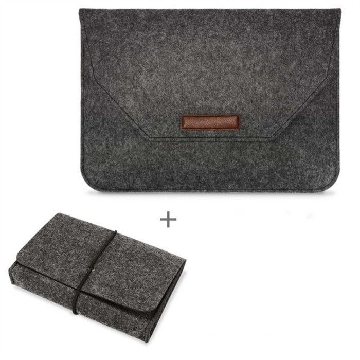Bolso portátil de la manga del fieltro permeable al aire para el ordenador portátil MacBook, con el bolso del almacenamiento del poder
