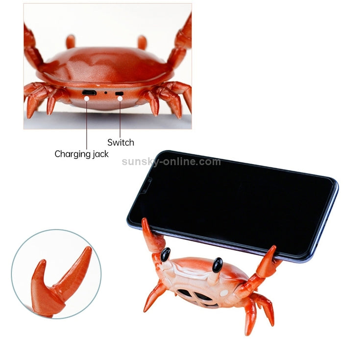 Soporte para teléfono móvil con forma de cangrejo y levantamiento de pesas, Altavoz Bluetooth de escritorio, soporte para bolígrafo, soporte para ojos, soporte para teléfono móvil perezoso
