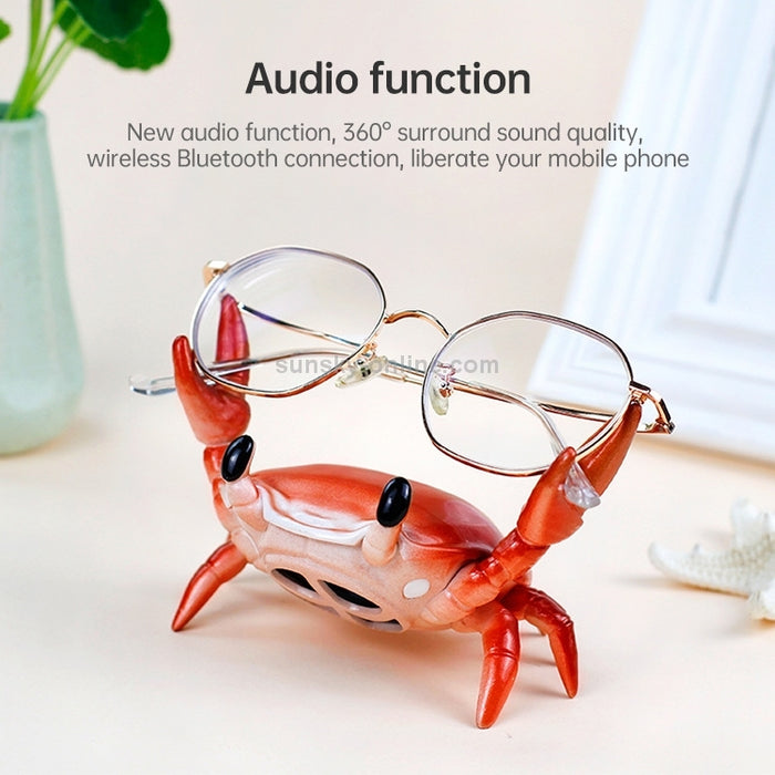 Soporte para teléfono móvil con forma de cangrejo y levantamiento de pesas, Altavoz Bluetooth de escritorio, soporte para bolígrafo, soporte para ojos, soporte para teléfono móvil perezoso