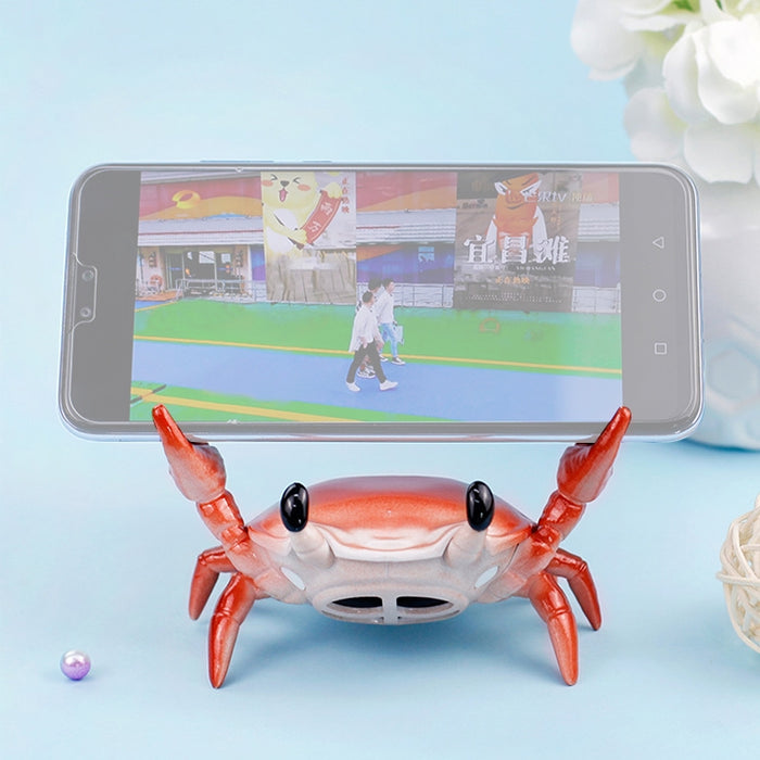 Soporte para teléfono móvil con forma de cangrejo y levantamiento de pesas, Altavoz Bluetooth de escritorio, soporte para bolígrafo, soporte para ojos, soporte para teléfono móvil perezoso