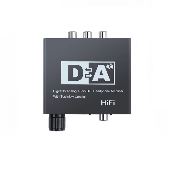 NK-C6 Convertidor de fibra óptica a audio analógico Volumen ajustable Decodificador digital a analógico