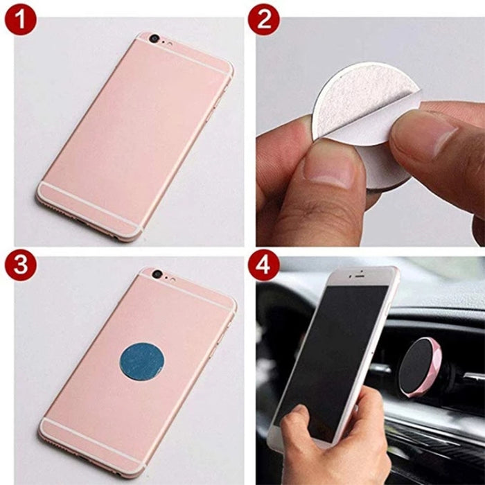 20 PCS Placa de metal Disco Hoja de hierro para soporte magnético para teléfono de coche