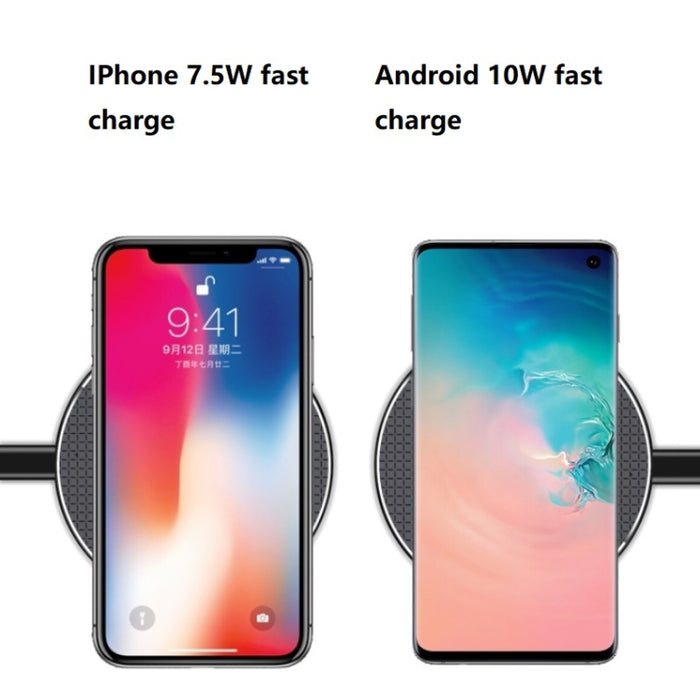 Cargador inalámbrico universal para teléfono móvil de aleación de aluminio K8 10W