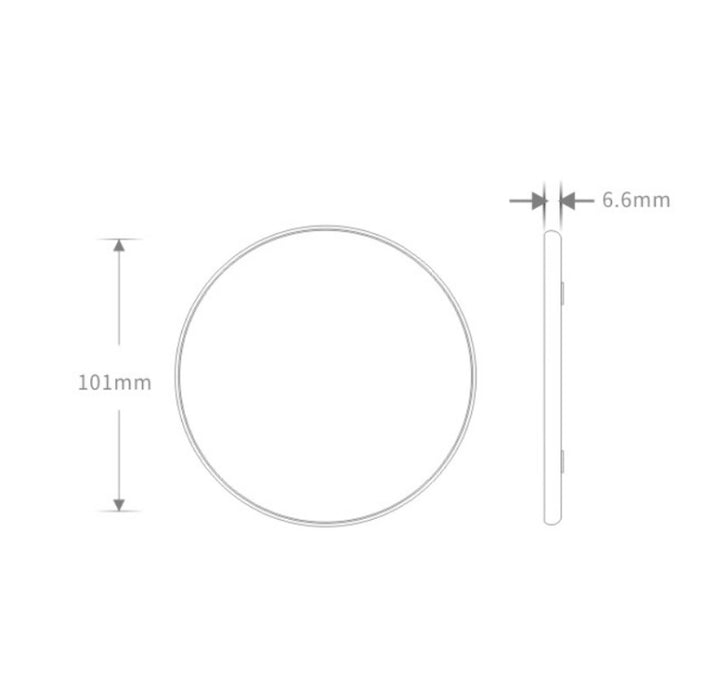 Cargador inalámbrico universal para teléfono móvil de aleación de aluminio K8 10W