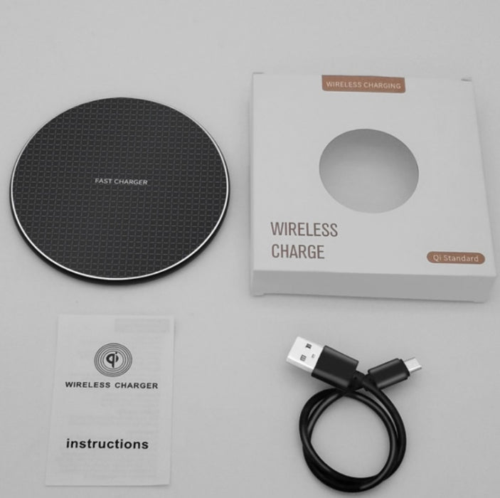 Cargador inalámbrico universal para teléfono móvil de aleación de aluminio K8 10W