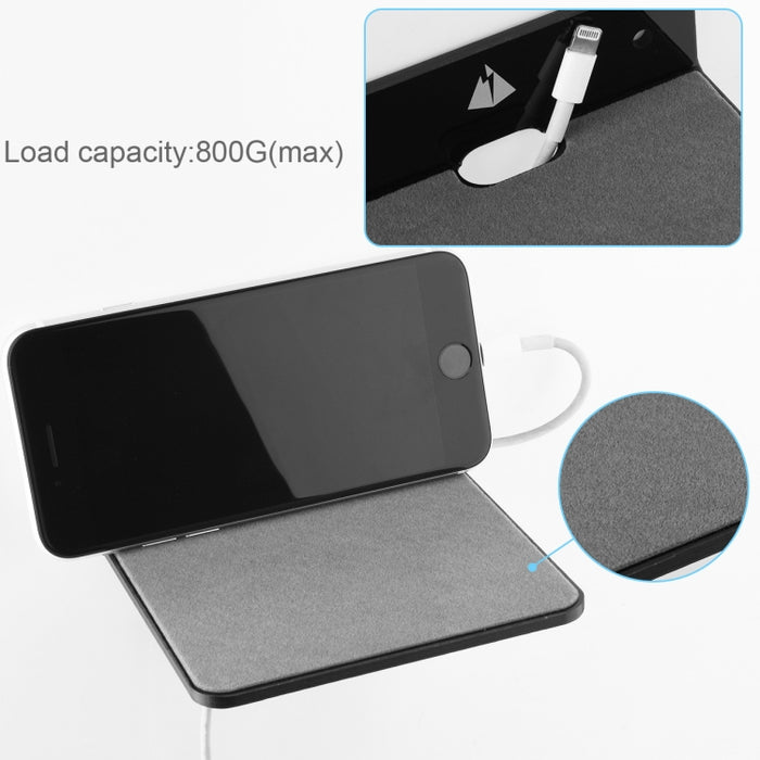 Soporte de almacenamiento de pared para altavoz Bluetooth, altavoz de cabecera, soporte de carga para teléfono