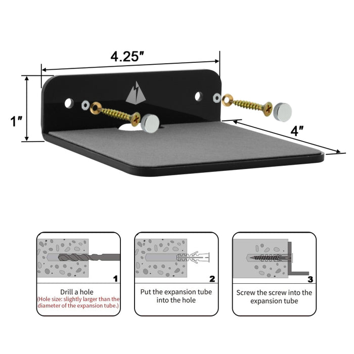 Soporte de almacenamiento de pared para altavoz Bluetooth, altavoz de cabecera, soporte de carga para teléfono