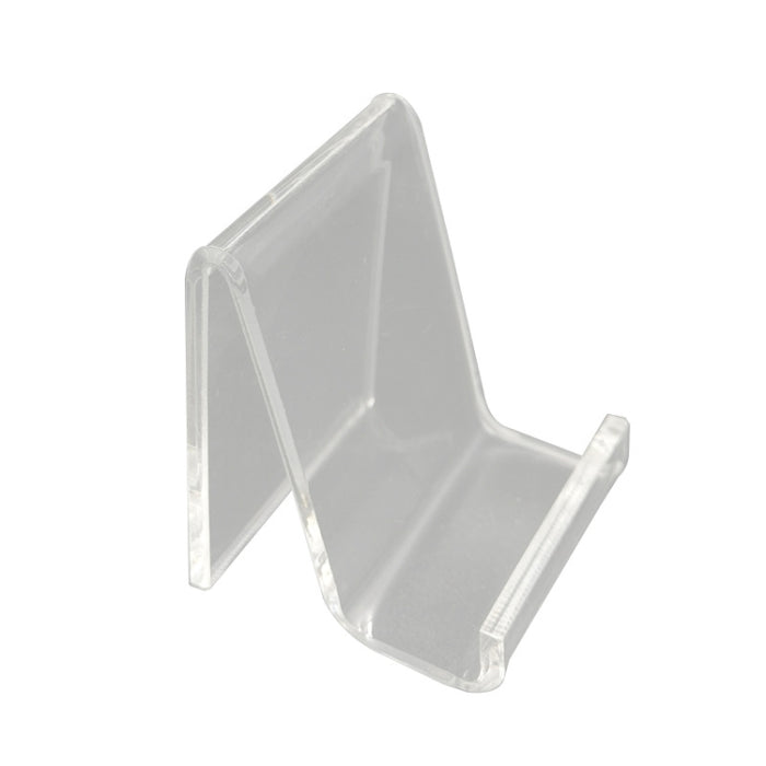 QH-040 Soporte de exhibición transparente acrílico para teléfono móvil de 10 piezas