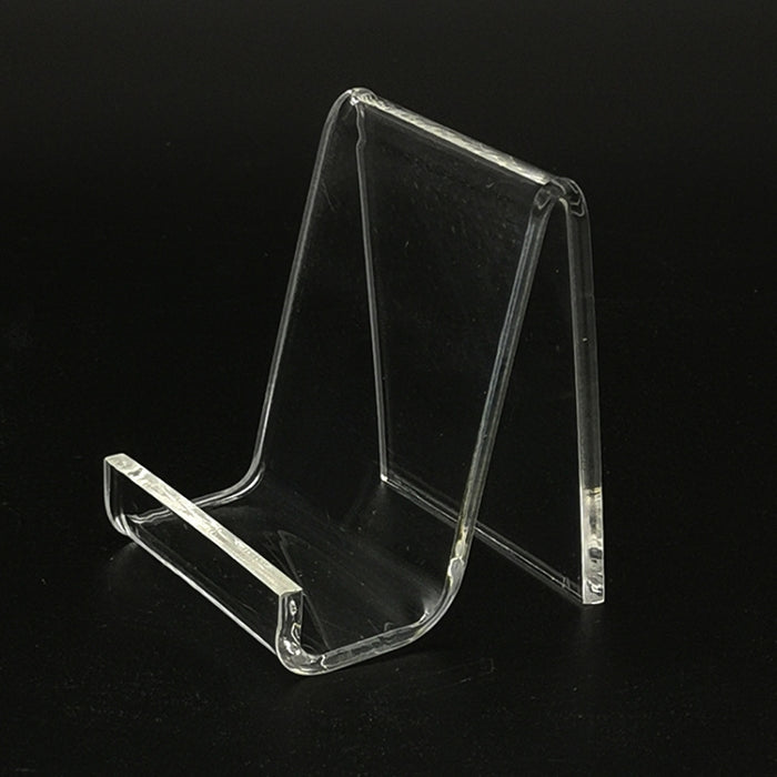 QH-040 Soporte de exhibición transparente acrílico para teléfono móvil de 10 piezas