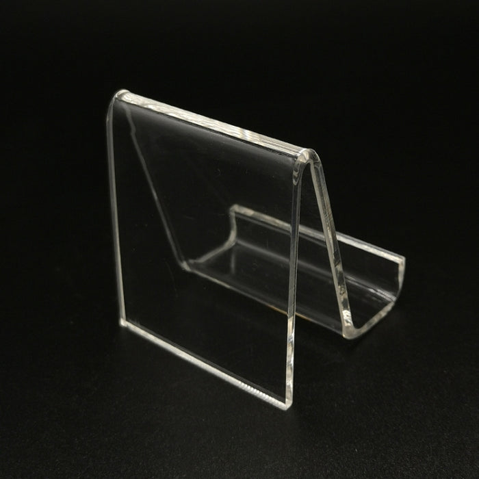 QH-040 Soporte de exhibición transparente acrílico para teléfono móvil de 10 piezas