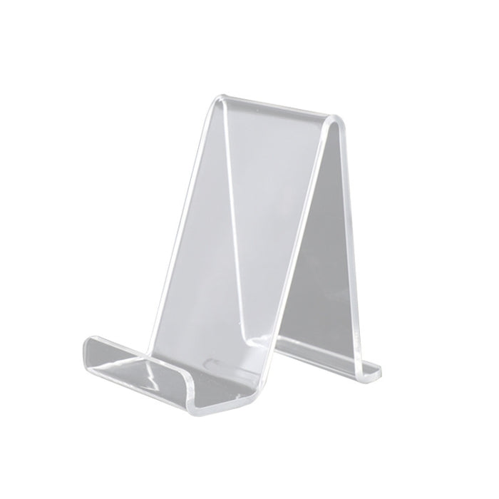 QH-018 Soporte de exhibición transparente acrílico para teléfono móvil de 10 piezas