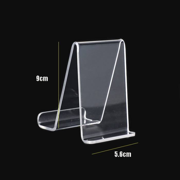 QH-018 Soporte de exhibición transparente acrílico para teléfono móvil de 10 piezas