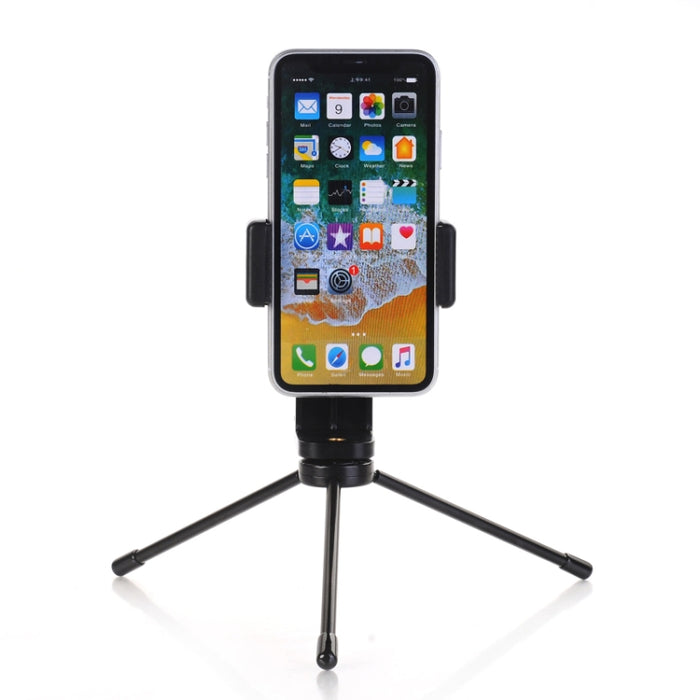Soporte universal para teléfono móvil de escritorio de 5 PCS Soporte de transmisión en vivo de 360 grados