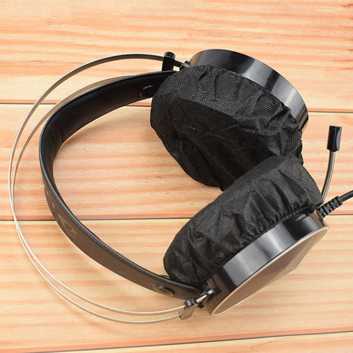 50 pares de auriculares desechables con cubierta antipolvo, cubierta protectora no tejida para auriculares de juego
