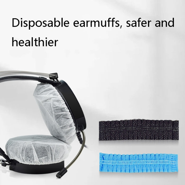 50 pares de auriculares desechables con cubierta antipolvo, cubierta protectora no tejida para auriculares de juego