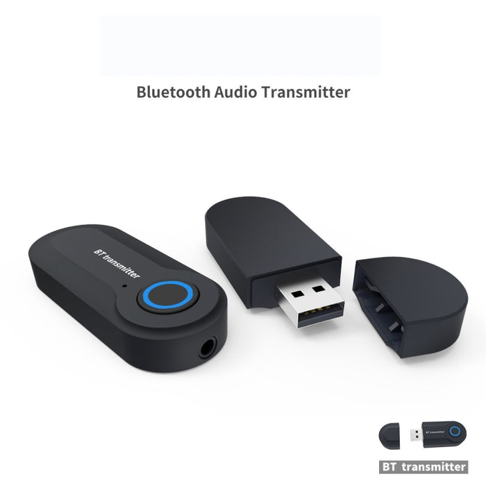 GT09S Transmisor USB Bluetooth Adaptador de audio de 3,5 mm TV Computadora Transmisor de audio Bluetooth