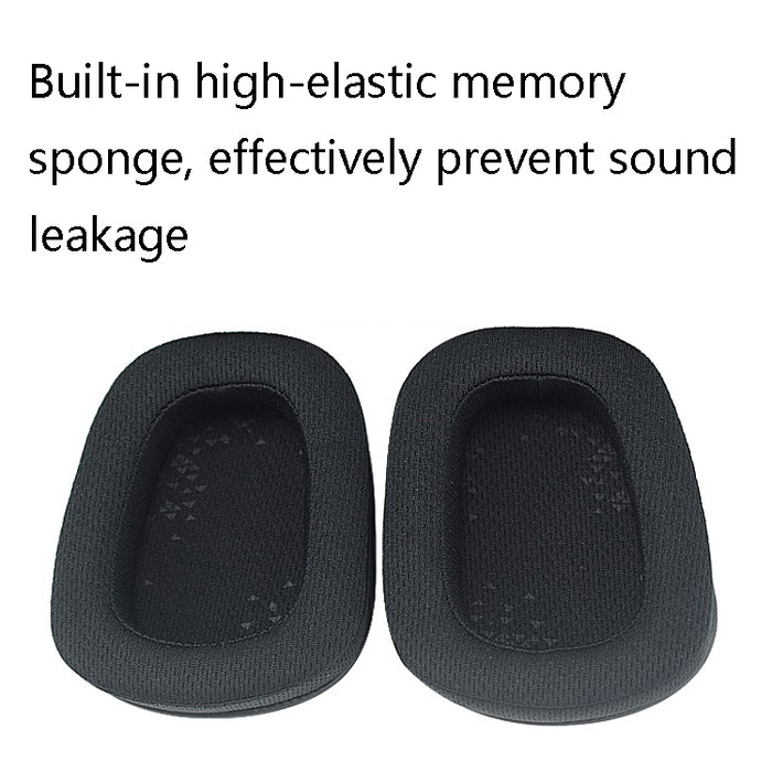 1 par de auriculares D0005 con cubierta de esponja para auriculares, cabeza de orejeras para Logitech G633 / G933 / G933S