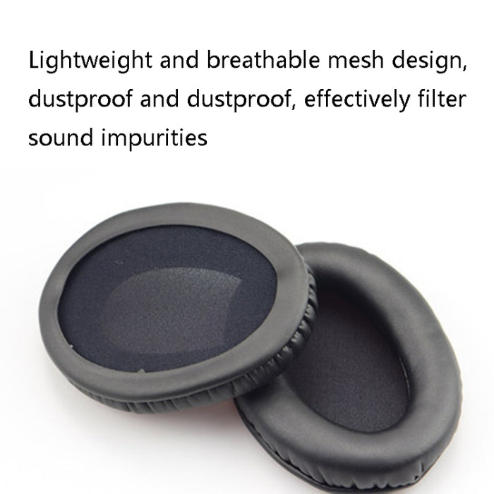 1 par de fundas de esponja para auriculares, funda de cuero para Kingston Cloud Silver II