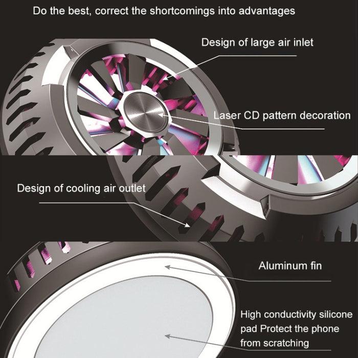 X6 Universal Mini Teléfono Móvil Magnético Tablet Computadora Semiconductor Radiador