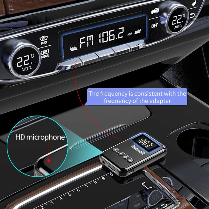 Transmisor receptor Bluetooth 5,0 2 en 1 adaptador ordenador altavoz coche FM