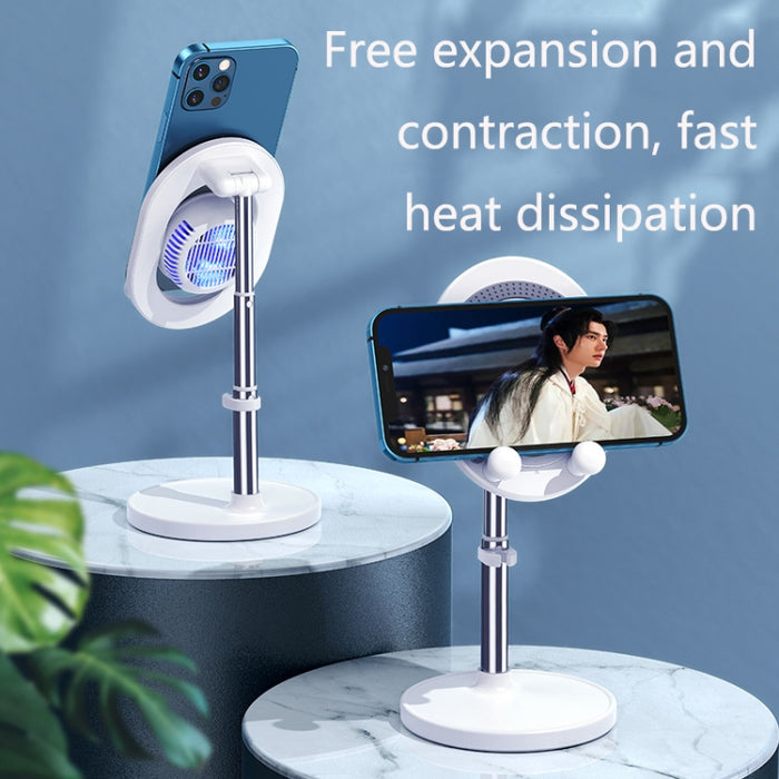 OATSBASF Live Telescopic Desktop Radiator Soporte portátil compacto para teléfono con refrigeración, estándar: