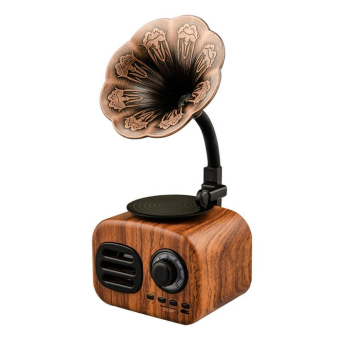 Ft-05 Mini reproductor de gramófono con altavoz Bluetooth retro inalámbrico