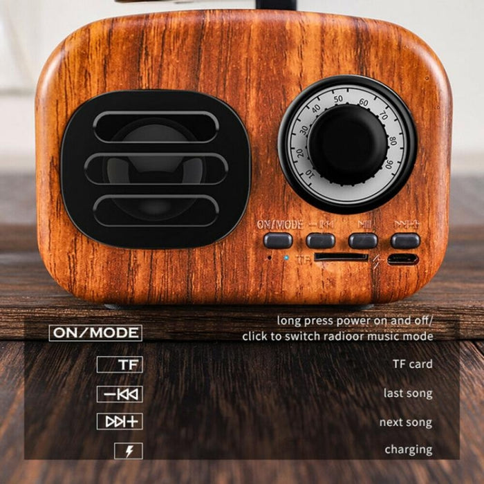 Ft-05 Mini reproductor de gramófono con altavoz Bluetooth retro inalámbrico