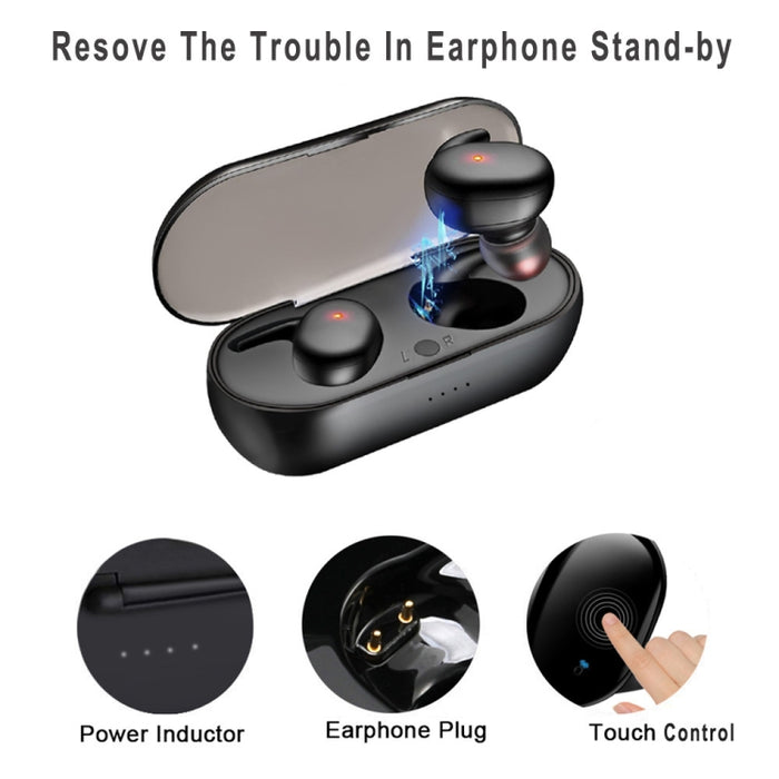 Y30 Auricular inalámbrico Bluetooth 5.0 Mini auricular en la oreja