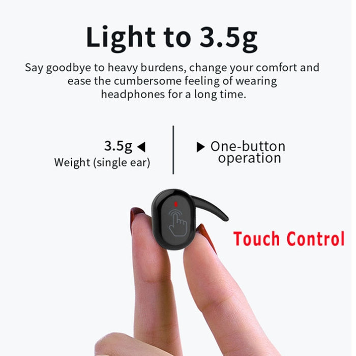 Y30 Auricular inalámbrico Bluetooth 5.0 Mini auricular en la oreja