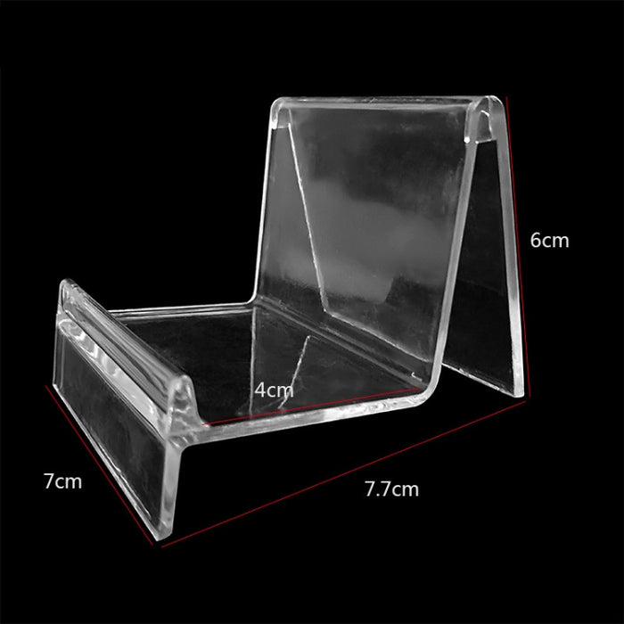 10 PCS Engrosado Soporte de billetera transparente Soporte de exhibición de máscara de teléfono de plástico Soporte de exhibición de mostrador, Especificación: