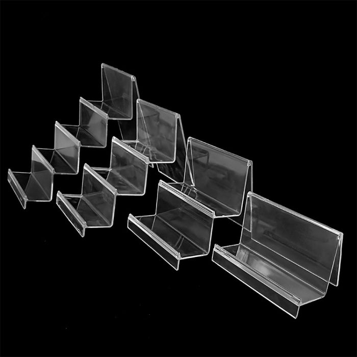 10 PCS Engrosado Soporte de billetera transparente Soporte de exhibición de máscara de teléfono de plástico Soporte de exhibición de mostrador, Especificación: