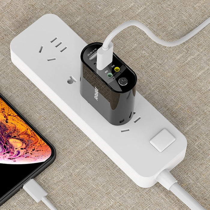 RAYEE K8 Receptor y transmisor de audio Bluetooth 5.0 Adaptador 2 en 1 compatible con disco U de carga rápida 2.1A, enchufe de EE. UU.