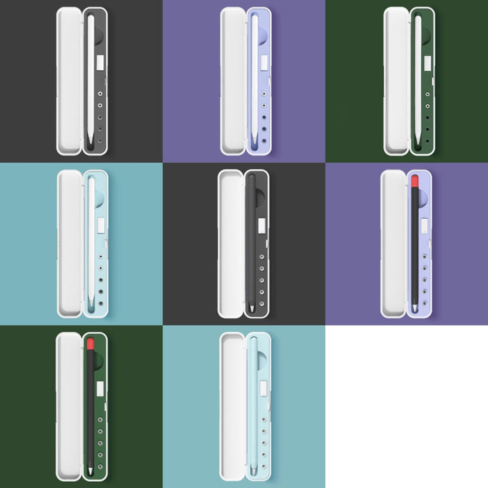 Caja de almacenamiento de protección de aguja de silicona para Apple Pencil 1/2, especificación: