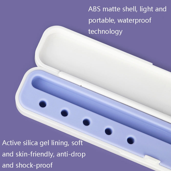 Caja de almacenamiento de protección de aguja de silicona para Apple Pencil 1/2, especificación: