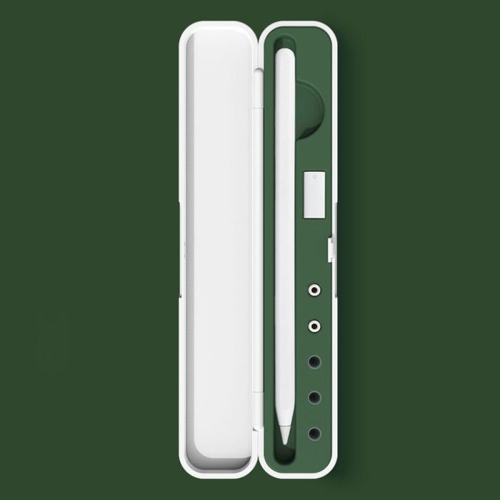 Caja de almacenamiento de protección de aguja de silicona para Apple Pencil 1/2, especificación: