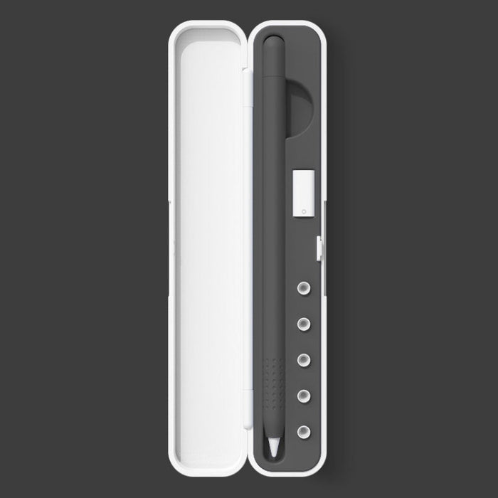 Caja de almacenamiento de protección de aguja de silicona para Apple Pencil 1/2, especificación: