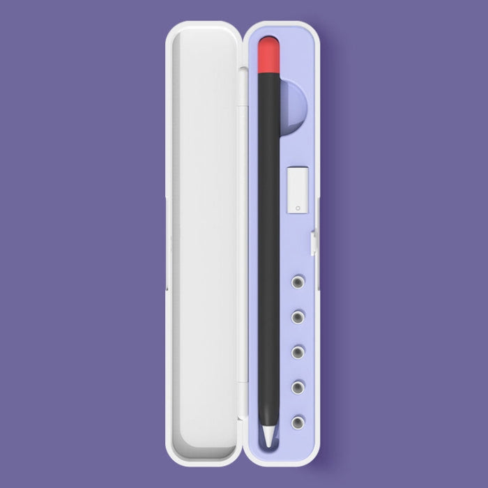 Caja de almacenamiento de protección de aguja de silicona para Apple Pencil 1/2, especificación: