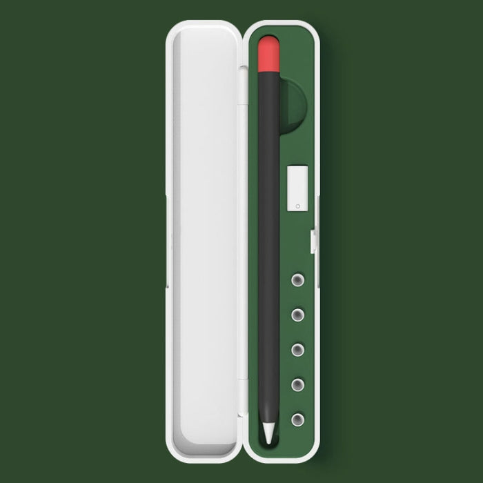 Caja de almacenamiento de protección de aguja de silicona para Apple Pencil 1/2, especificación: