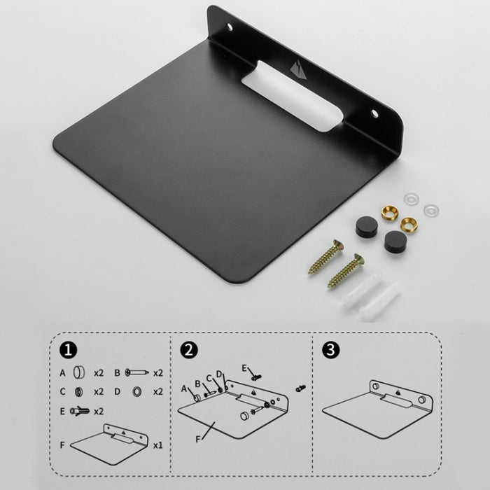 Soporte de metal de almacenamiento de pared universal para altavoz Bluetooth, tamaño: 15,5 x 13 x 3 cm