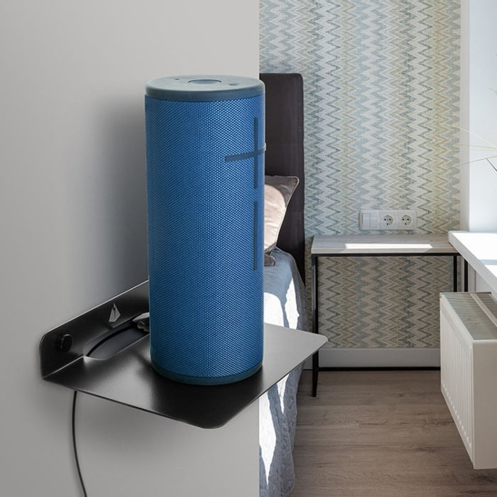 Soporte de metal de almacenamiento de pared universal para altavoz Bluetooth, tamaño: 15,5 x 13 x 3 cm