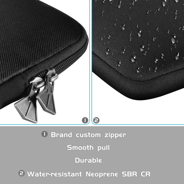 Bolsa de almacenamiento de teclado portátil con cremallera impermeable de nailon y cuero PU Universal para teclado inalámbrico Apple A1314 y teclado mágico A1644