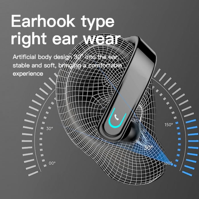 YX18 Bluetooth 5.1 Earhook Business Sport Auriculares de una sola oreja