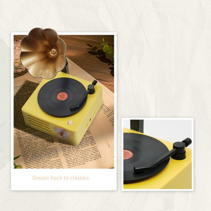 T15 Petunia Retro tocadiscos de vinilo inalámbrico multifunción Mini Bluetooth Audio