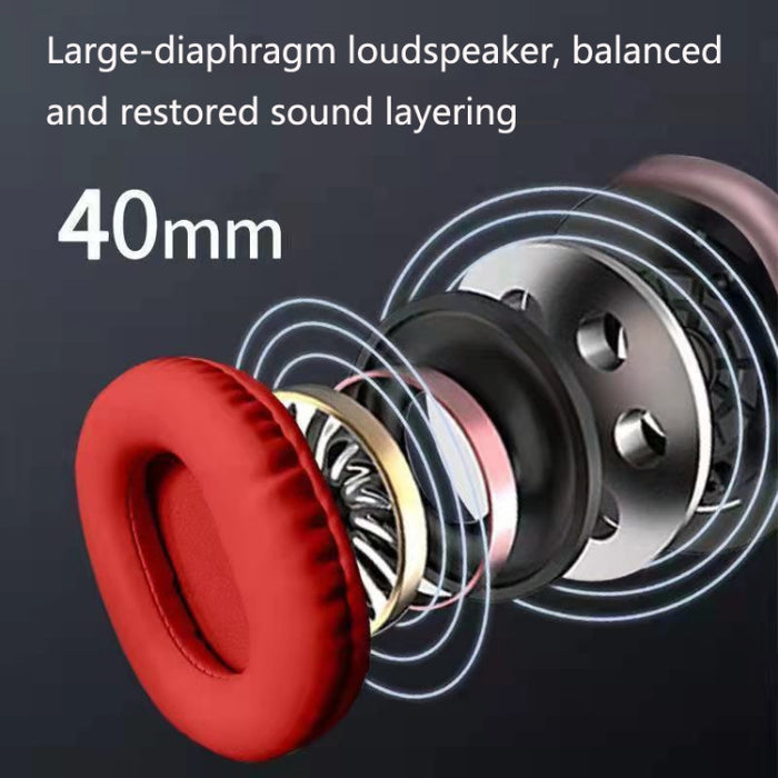 P9 Bluetooth 5.1 Subwoofer Auricular inalámbrico Compatible con tarjeta AUX / TF